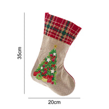 Load image into Gallery viewer, 5D Diamond Painting Xmas Rhinestone Sock Embroidery Mosaic Gift Bag