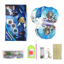 Load image into Gallery viewer, 5D DIY Diamond Painting Christmas Tree LED Hanging Star Lights
