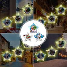 Load image into Gallery viewer, 5D DIY Diamond Painting Christmas Tree LED Hanging Star Lights