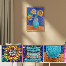 Load image into Gallery viewer, Diamond Painting - Full Crystal Rhinestone - Sunflower (30*40cm)