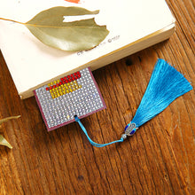 Load image into Gallery viewer, Diamond Paint Leather Bookmark Tassel Special Shape Drill Mark Book