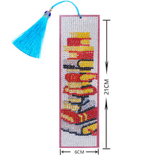 Load image into Gallery viewer, Diamond Paint Leather Bookmark Tassel Special Shape Drill Mark Book