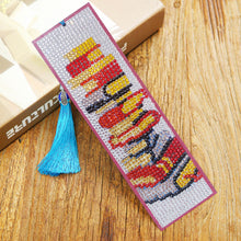Load image into Gallery viewer, Diamond Paint Leather Bookmark Tassel Special Shape Drill Mark Book