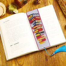 Load image into Gallery viewer, Diamond Paint Leather Bookmark Tassel Special Shape Drill Mark Book