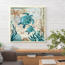 Load image into Gallery viewer, Diamond Painting - Full Round - Turtle (30*30cm)