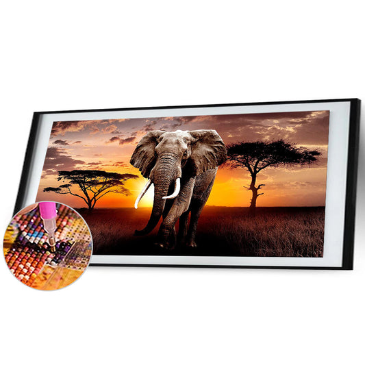 Diamond Painting - Full Round - Elephant (80*40cm)