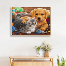 Load image into Gallery viewer, Diamond Painting - Full Round - Cat Dog Animal (40*30cm)