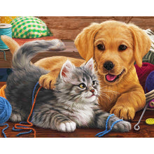 Load image into Gallery viewer, Diamond Painting - Full Round - Cat Dog Animal (40*30cm)