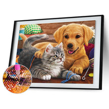Load image into Gallery viewer, Diamond Painting - Full Round - Cat Dog Animal (40*30cm)