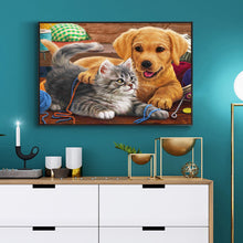 Load image into Gallery viewer, Diamond Painting - Full Round - Cat Dog Animal (40*30cm)