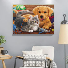 Load image into Gallery viewer, Diamond Painting - Full Round - Cat Dog Animal (40*30cm)