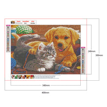 Load image into Gallery viewer, Diamond Painting - Full Round - Cat Dog Animal (40*30cm)