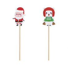Load image into Gallery viewer, 2pcs/Set Christmas 3D DIY Diamond Garden Plants Decor Stake Craft