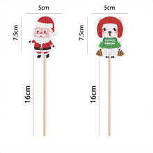 Load image into Gallery viewer, 2pcs/Set Christmas 3D DIY Diamond Garden Plants Decor Stake Craft