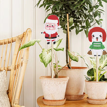Load image into Gallery viewer, 2pcs/Set Christmas 3D DIY Diamond Garden Plants Decor Stake Craft