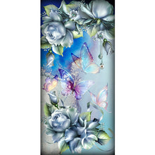Load image into Gallery viewer, Diamond Painting - Full Round - Butterfly Flowers (40*80cm)