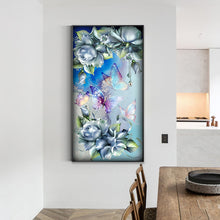 Load image into Gallery viewer, Diamond Painting - Full Round - Butterfly Flowers (40*80cm)