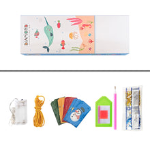 Load image into Gallery viewer, DIY Diamond Christmas Cardboard Pendant Kit Rhinestone Charm Chain