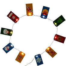 Load image into Gallery viewer, DIY Diamond Christmas Cardboard Pendant Kit Rhinestone Charm Chain