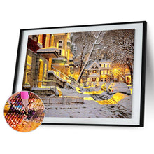 Load image into Gallery viewer, Round Diamond Painting - Full Round - Snow scene (50*40cm)