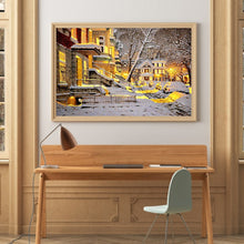 Load image into Gallery viewer, Round Diamond Painting - Full Round - Snow scene (50*40cm)