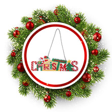 Load image into Gallery viewer, DIY Diamond Painting Merry Christmas Board Pendant Rhinestone Charm