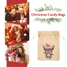 Load image into Gallery viewer, 5D DIY Diamond Painting Christmas Linen Gift Bag Cartoon Home Decor