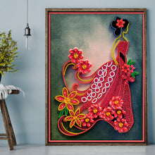 Load image into Gallery viewer, Diamond Painting - Partial Special -  Quilling paper painting (30*40cm)