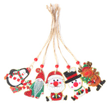 Load image into Gallery viewer, Christmas Diamond Drill Dots Painting Crystal Xmas Trees Pendant