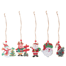 Load image into Gallery viewer, Christmas Diamond Drill Dots Painting Crystal Xmas Trees Pendant