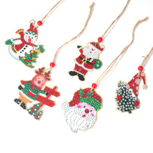 Load image into Gallery viewer, Christmas Diamond Drill Dots Painting Crystal Xmas Trees Pendant