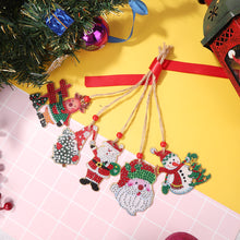 Load image into Gallery viewer, Christmas Diamond Drill Dots Painting Crystal Xmas Trees Pendant
