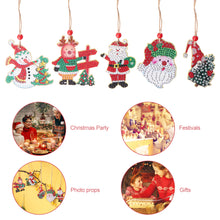 Load image into Gallery viewer, Christmas Diamond Drill Dots Painting Crystal Xmas Trees Pendant