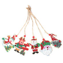 Load image into Gallery viewer, Christmas Diamond Drill Dots Painting Crystal Xmas Trees Pendant