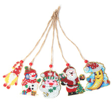 Load image into Gallery viewer, Christmas Diamond Drill Dots Painting Crystal Xmas Trees Pendant