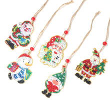 Load image into Gallery viewer, Christmas Diamond Drill Dots Painting Crystal Xmas Trees Pendant