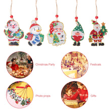 Load image into Gallery viewer, Christmas Diamond Drill Dots Painting Crystal Xmas Trees Pendant