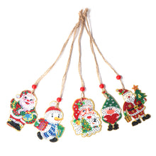 Load image into Gallery viewer, Christmas Diamond Drill Dots Painting Crystal Xmas Trees Pendant