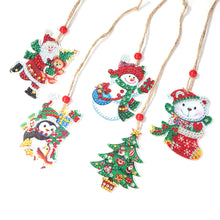 Load image into Gallery viewer, Christmas Diamond Drill Dots Painting Crystal Xmas Trees Pendant