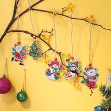 Load image into Gallery viewer, Christmas Diamond Drill Dots Painting Crystal Xmas Trees Pendant