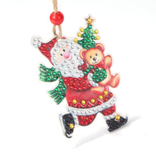 Load image into Gallery viewer, Christmas Diamond Drill Dots Painting Crystal Xmas Trees Pendant