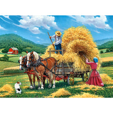 Load image into Gallery viewer, Round Diamond Painting - Full Round -  Country road carriage (40*30cm)