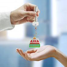 Load image into Gallery viewer, 8pcs DIY Acrylic Full Special Drill Diamond Christmas Keychain Kits
