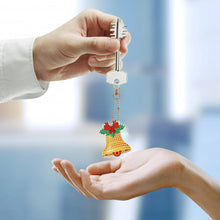 Load image into Gallery viewer, 8pcs DIY Acrylic Full Special Drill Diamond Christmas Keychain Kits