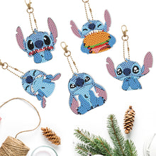 Load image into Gallery viewer, 8pcs DIY Acrylic Full Special Drill Diamond Stitch Keychain Kits