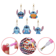Load image into Gallery viewer, 8pcs DIY Acrylic Full Special Drill Diamond Stitch Keychain Kits