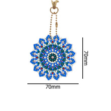 Load image into Gallery viewer, 5pcs DIY Acrylic Full Special Drill Diamond Datura Keychain Kits