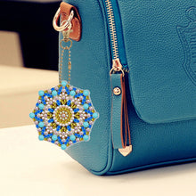 Load image into Gallery viewer, 5pcs DIY Acrylic Full Special Drill Diamond Datura Keychain Kits