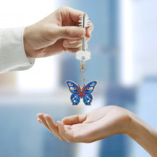 Load image into Gallery viewer, 5pcs DIY Acrylic Full Special Drill Diamond Butterfly Keychain Kit