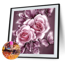 Load image into Gallery viewer, Round Diamond Painting - Full Round -  Butterfly flowers (30*30cm)